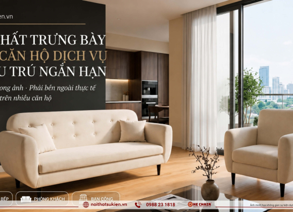 Nội thất trưng bày cho căn hộ dịch vụ & lưu trú ngắn hạn