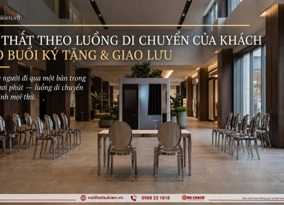 Nội thất theo luồng người cho buổi ký tặng & giao lưu