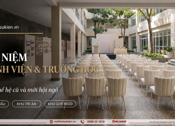 Nội thất & lễ đài cho lễ kỷ niệm thành lập bệnh viện & trường học