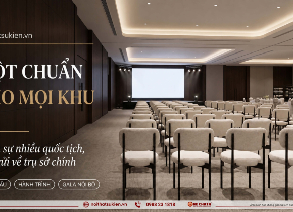 Nội thất chuẩn quốc tế cho lễ kỷ niệm thành lập doanh nghiệp FDI & công nghệ