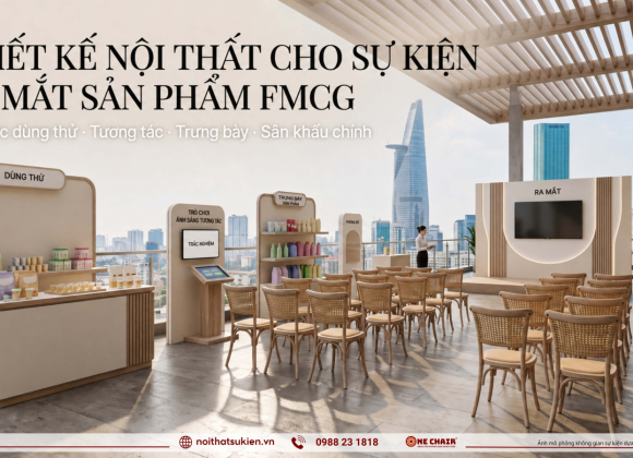 Nội thất & khu activation cho ra mắt FMCG & hàng tiêu dùng