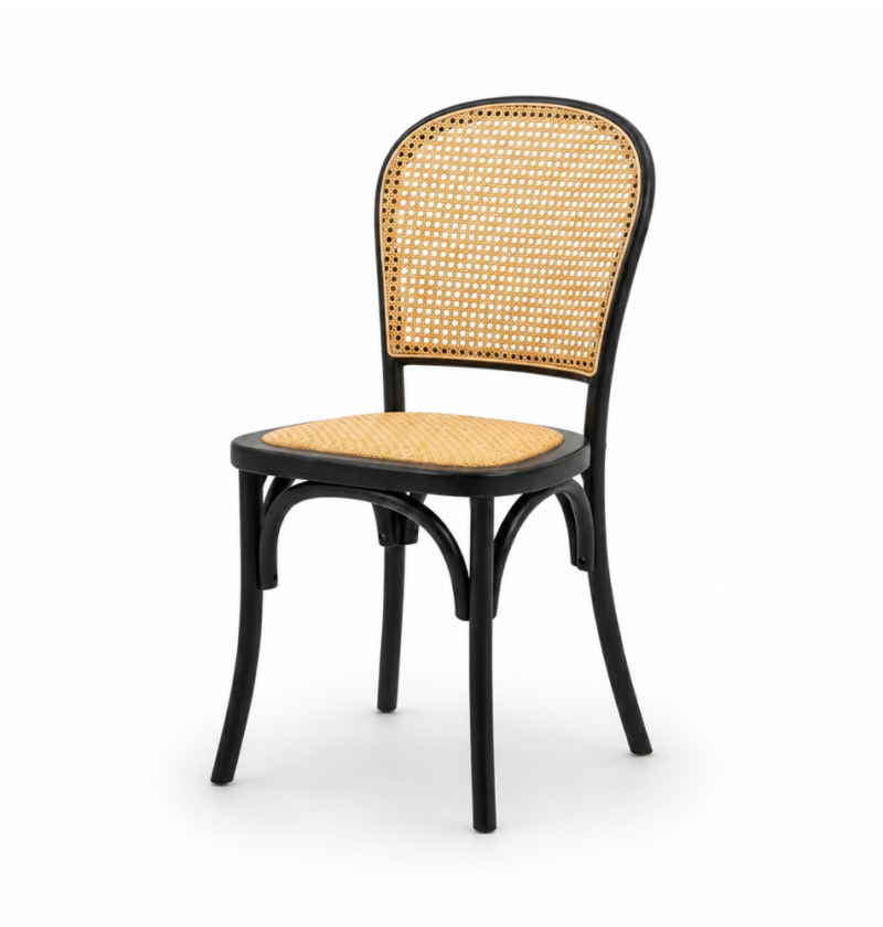 Ghế Caneback Black