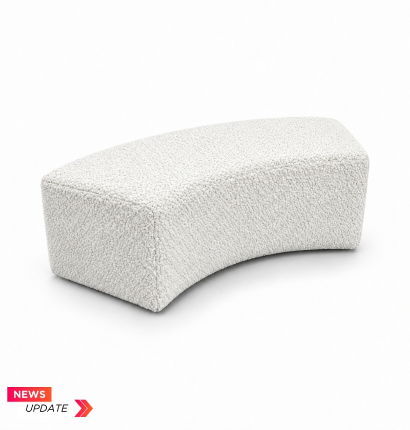 Ghế Băng Wave Module - Bouclé Trắng
