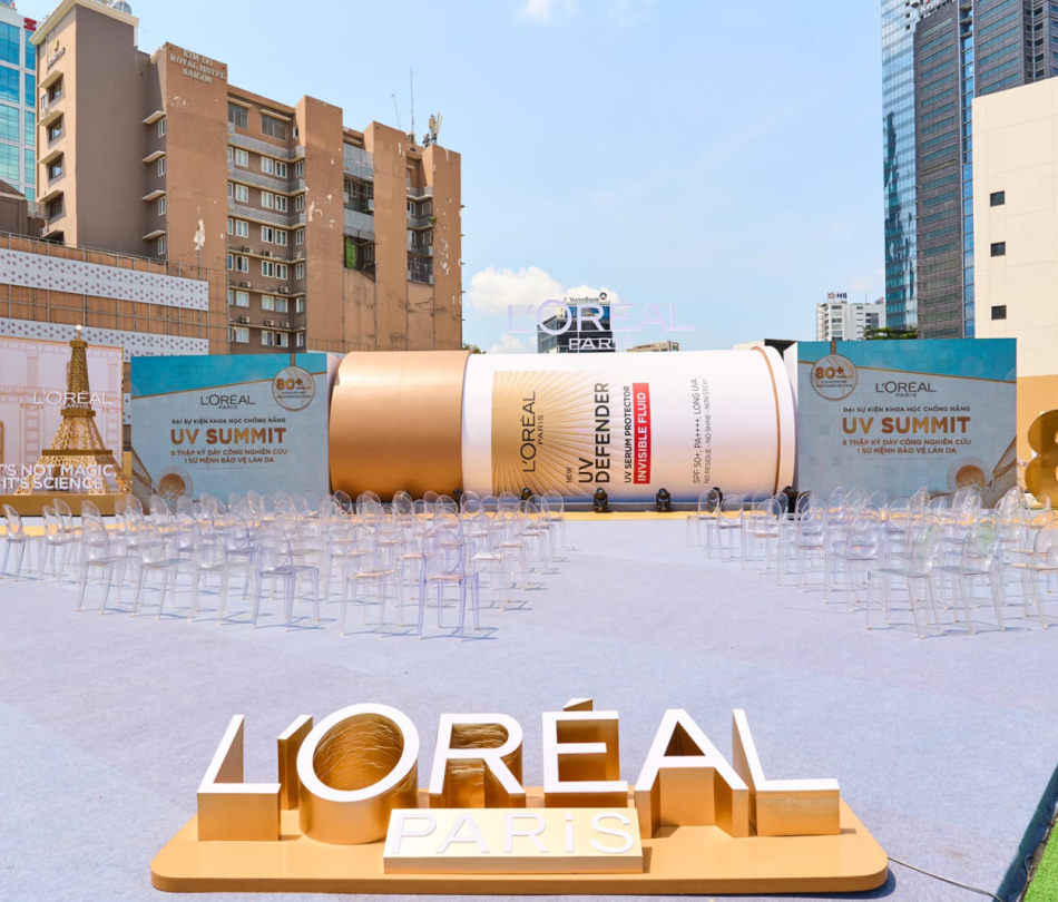 Nội Thất Khu Sự Kiện Chống Nắng UV Summit L'Oréal Paris — Ra Mắt UV Defender, TP.HCM