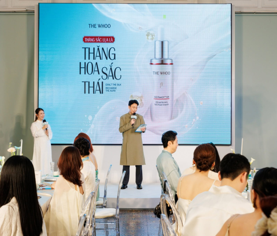 Nội thất khu sự kiện THE WHOO — Thăng Hoa Sắc Thái, ra mắt NAD Power24, TP.HCM