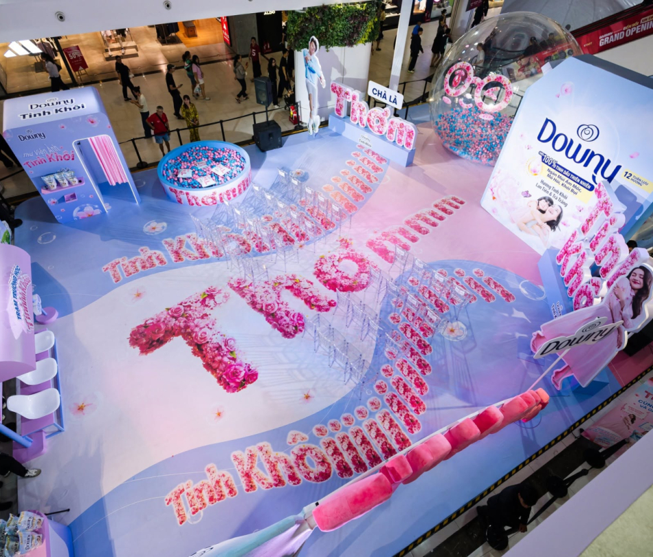 Sự kiện activation Trường Học Tinh Khôi — Downy, Gigamall, TP.HCM