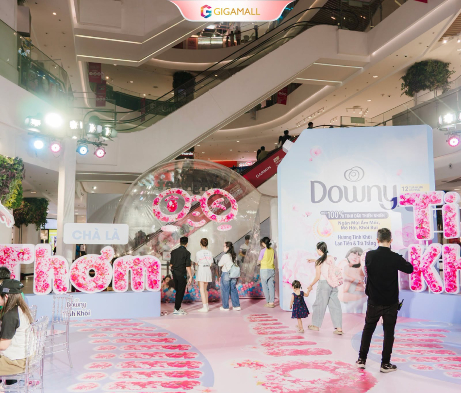 Sự kiện activation Trường Học Tinh Khôi — Downy, Gigamall, TP.HCM