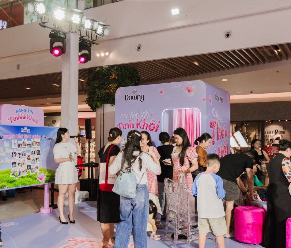 Sự kiện activation Trường Học Tinh Khôi — Downy, Gigamall, TP.HCM