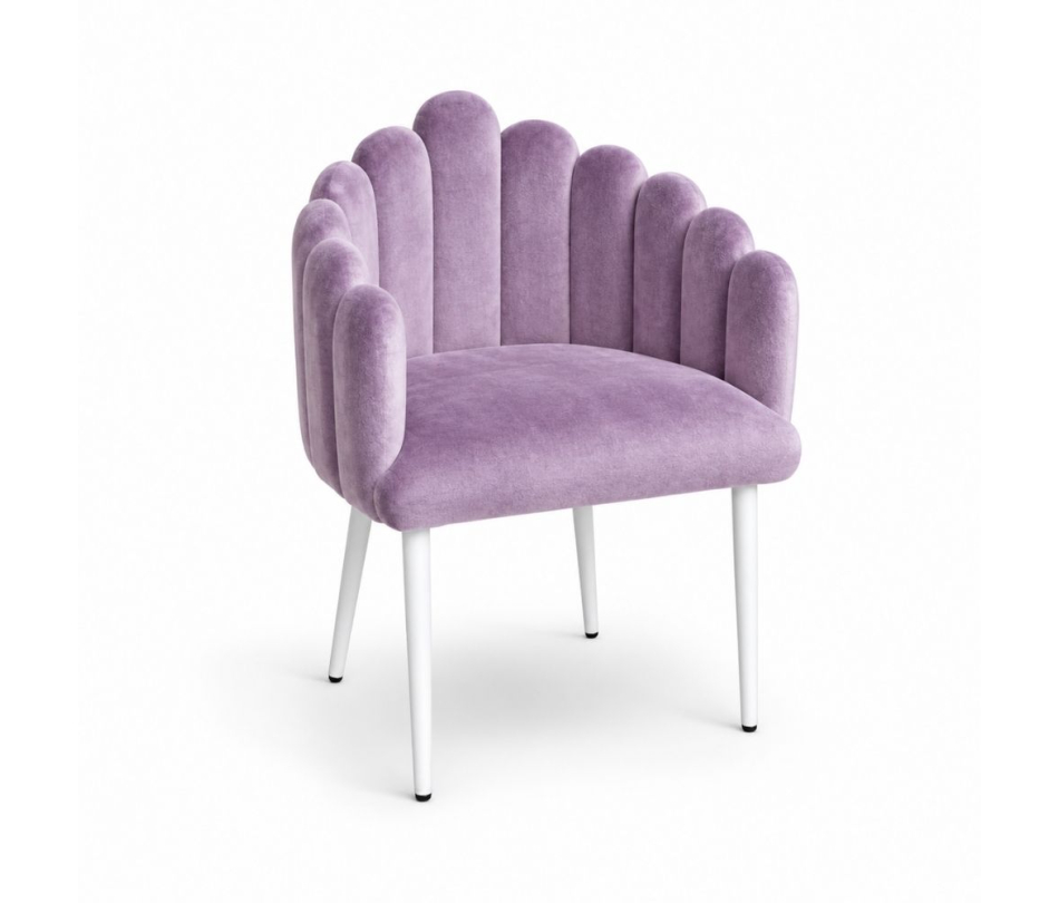 Ghế Bloom Armchair - Nhung Tím Lilac