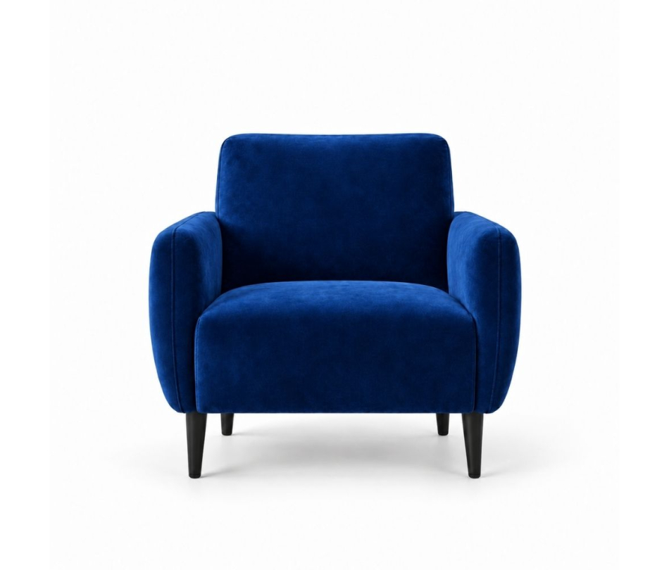 Ghế Sofa Armchair VIP - Nhung Xanh Cobalt
