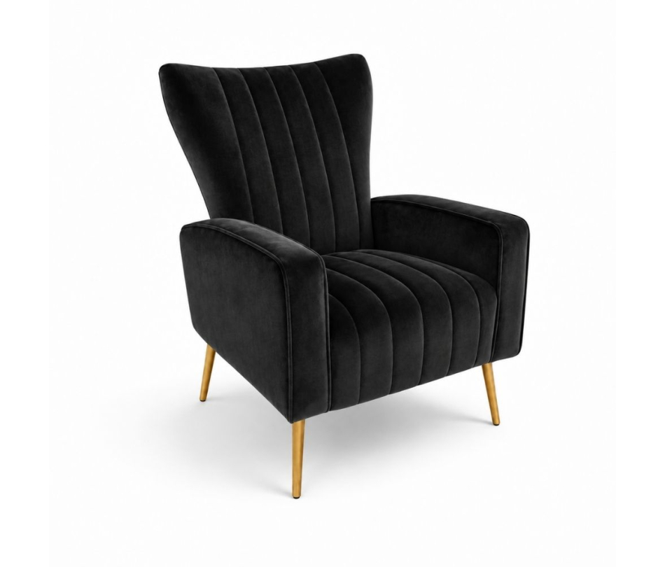 Ghế Sofa Armchair Aria - Nhung Đen