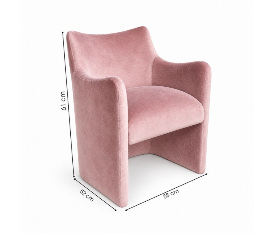 Ghế Sofa Muse - Nhung Hồng Đào