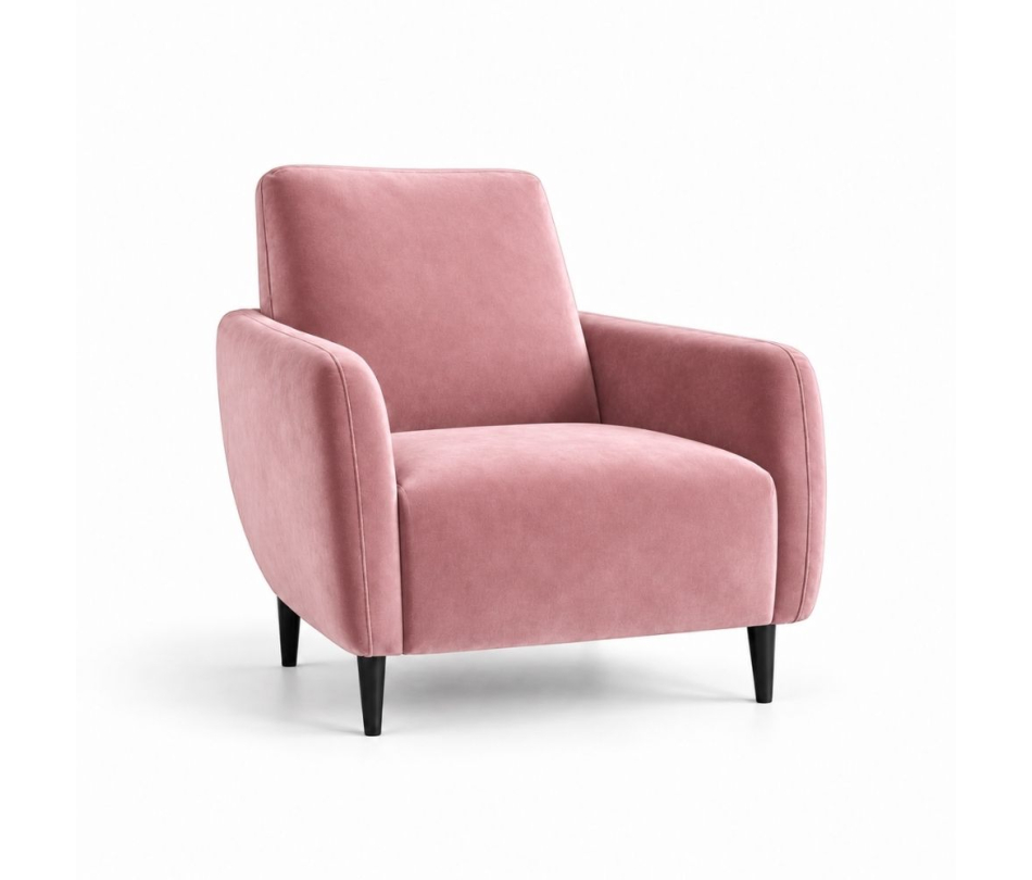 Ghế Sofa Armchair VIP - Nhung Hồng Đào