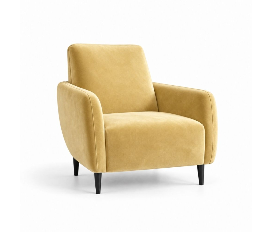 Ghế Sofa Armchair VIP - Nhung Vàng Bơ