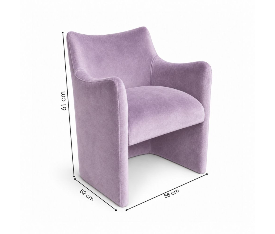 Ghế Sofa Muse - Nhung Tím Lilac