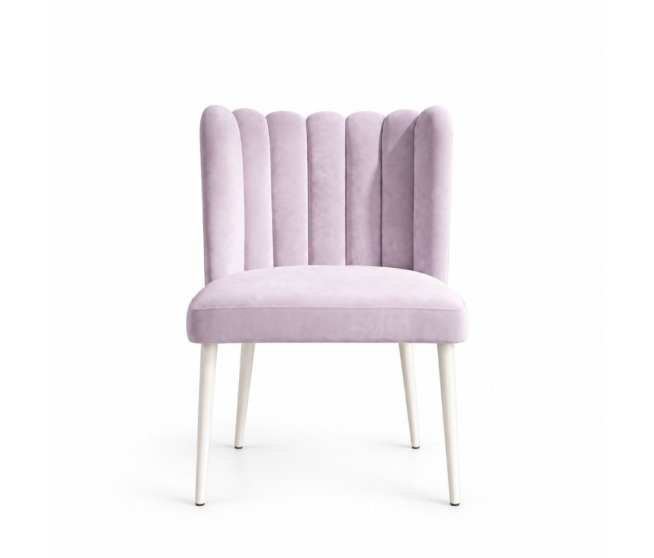 Ghế Nệm Vải Tulip - Tím Lilac