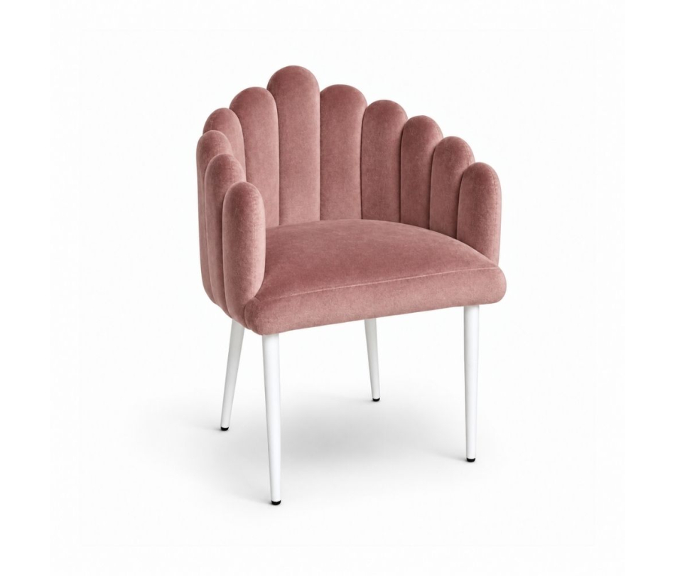 Ghế Bloom Armchair - Nhung Hồng Dusty