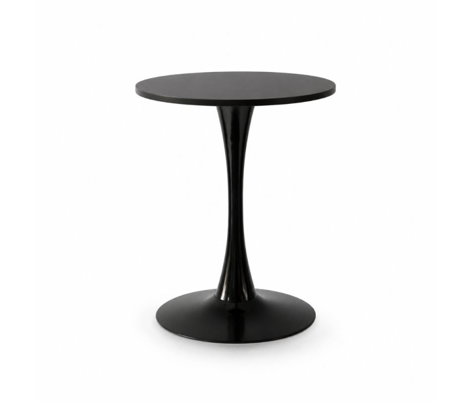 Bàn Tulip 75cm - Đen; Ø60cm
