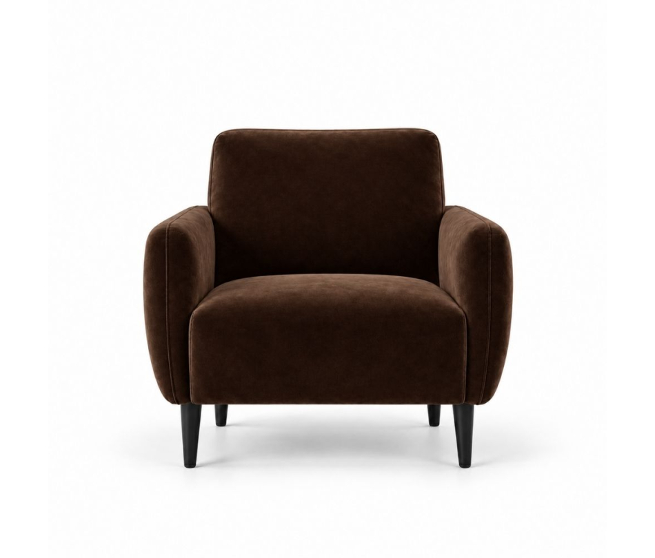 Ghế Sofa Armchair VIP - Nhung Nâu Chocolate