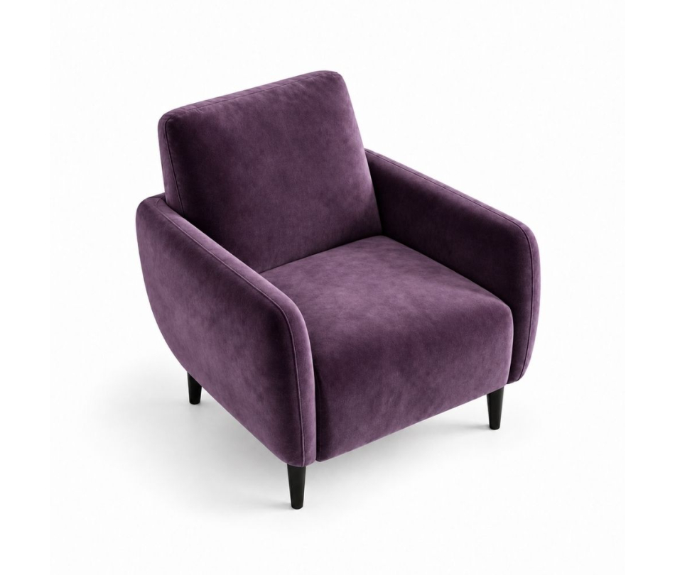 Ghế Sofa Armchair VIP - Nhung Tím Lilac