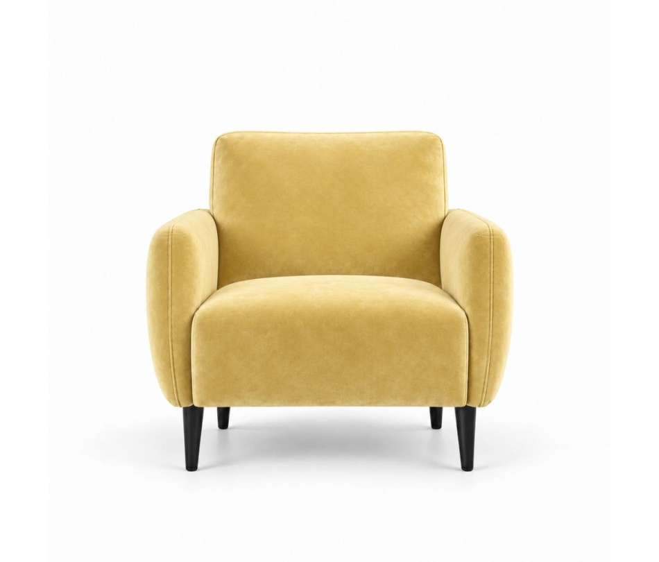 Ghế Sofa Armchair VIP - Nhung Vàng Bơ