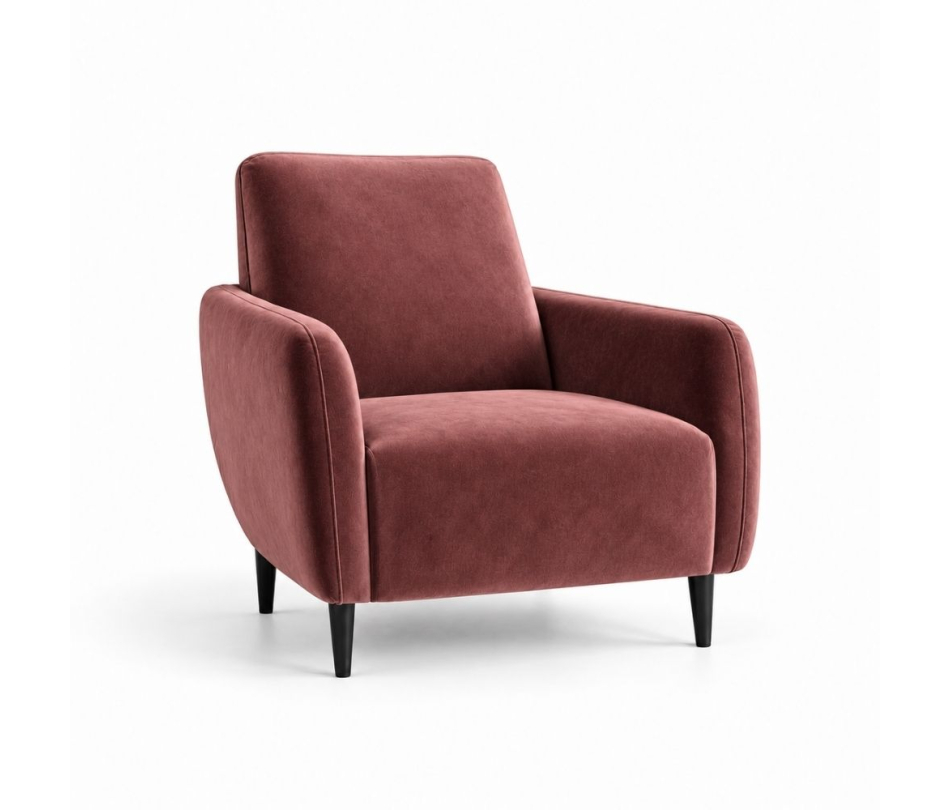 Ghế Sofa Armchair VIP - Nhung Hồng Dusty