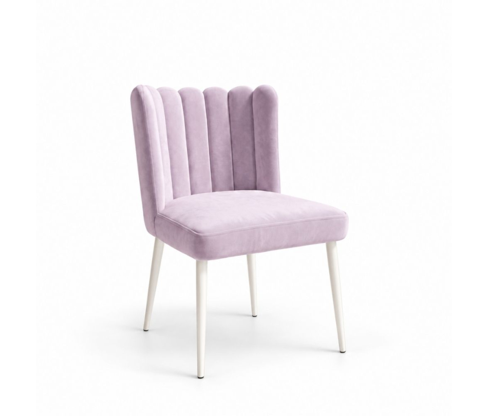 Ghế Nệm Vải Tulip - Tím Lilac