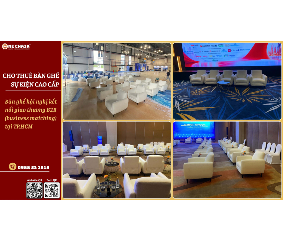 Cho thuê bàn ghế hội nghị kết nối giao thương B2B (business matching) tại TP.HCM