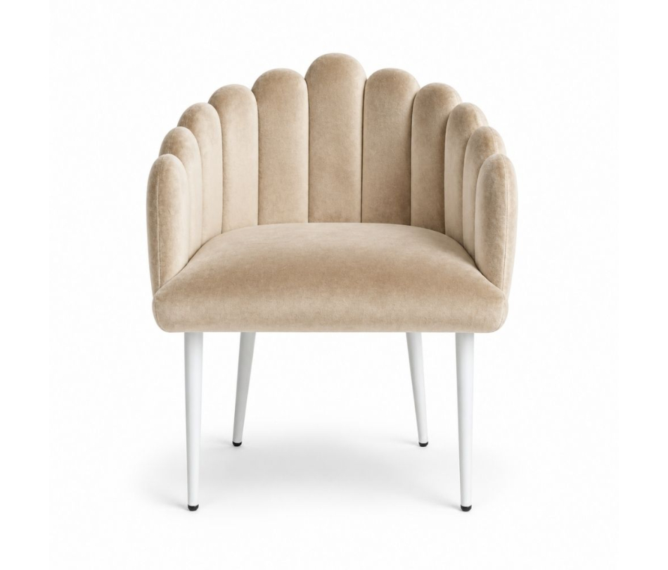 Ghế Bloom Armchair - Nhung Champagne