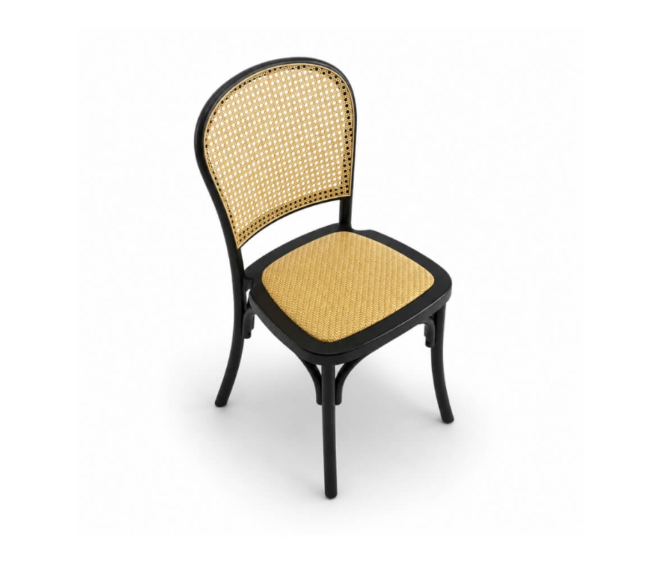 Ghế Caneback Black