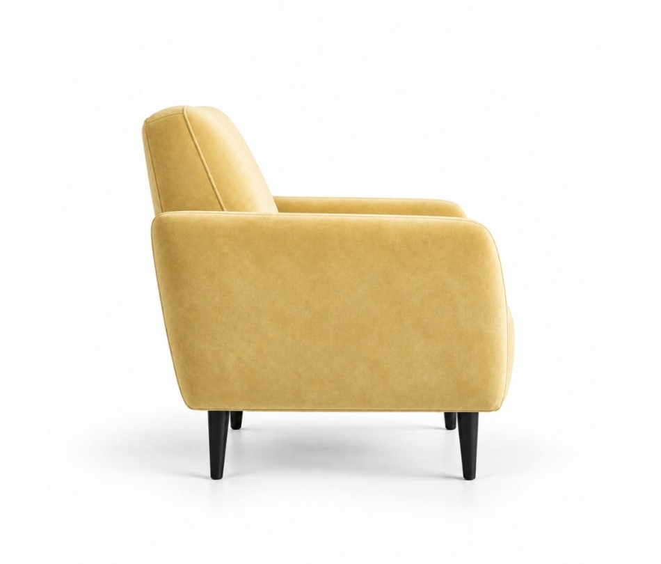 Ghế Sofa Armchair VIP - Nhung Vàng Bơ