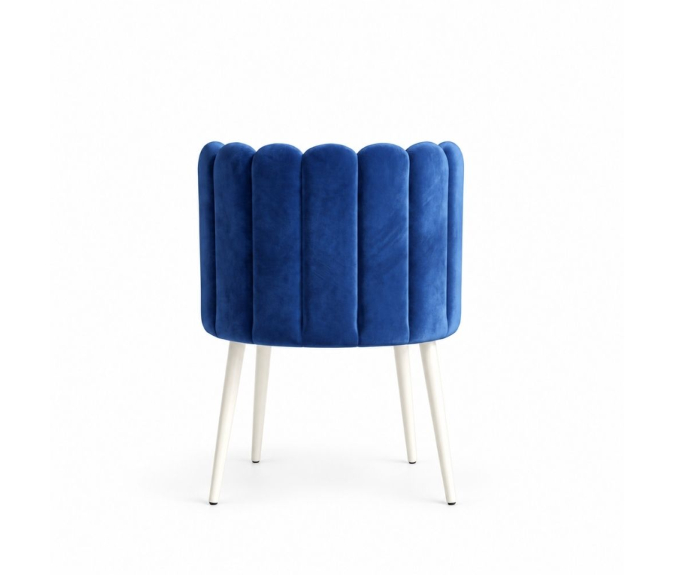 Ghế Nệm Vải Tulip - Xanh Cobalt
