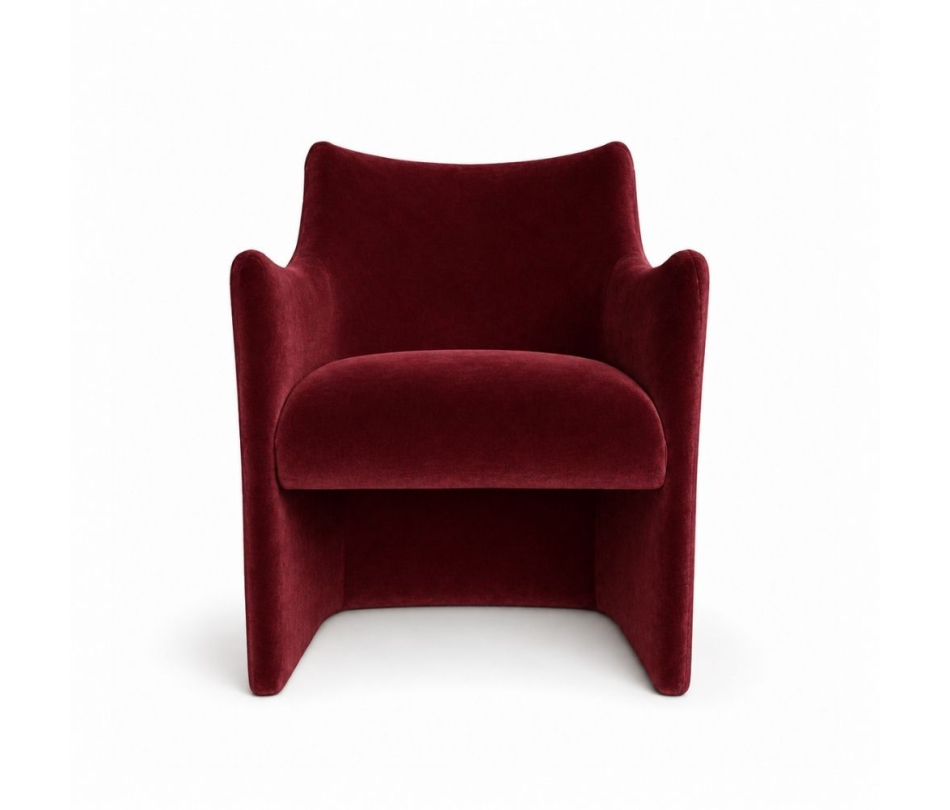 Ghế Sofa Muse - Nhung Đỏ Burgundy