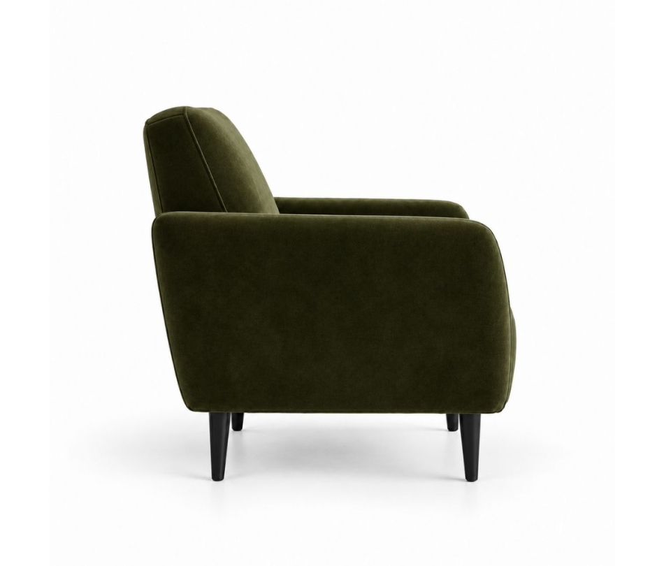 Ghế Sofa Armchair VIP - Nhung Xanh Olive