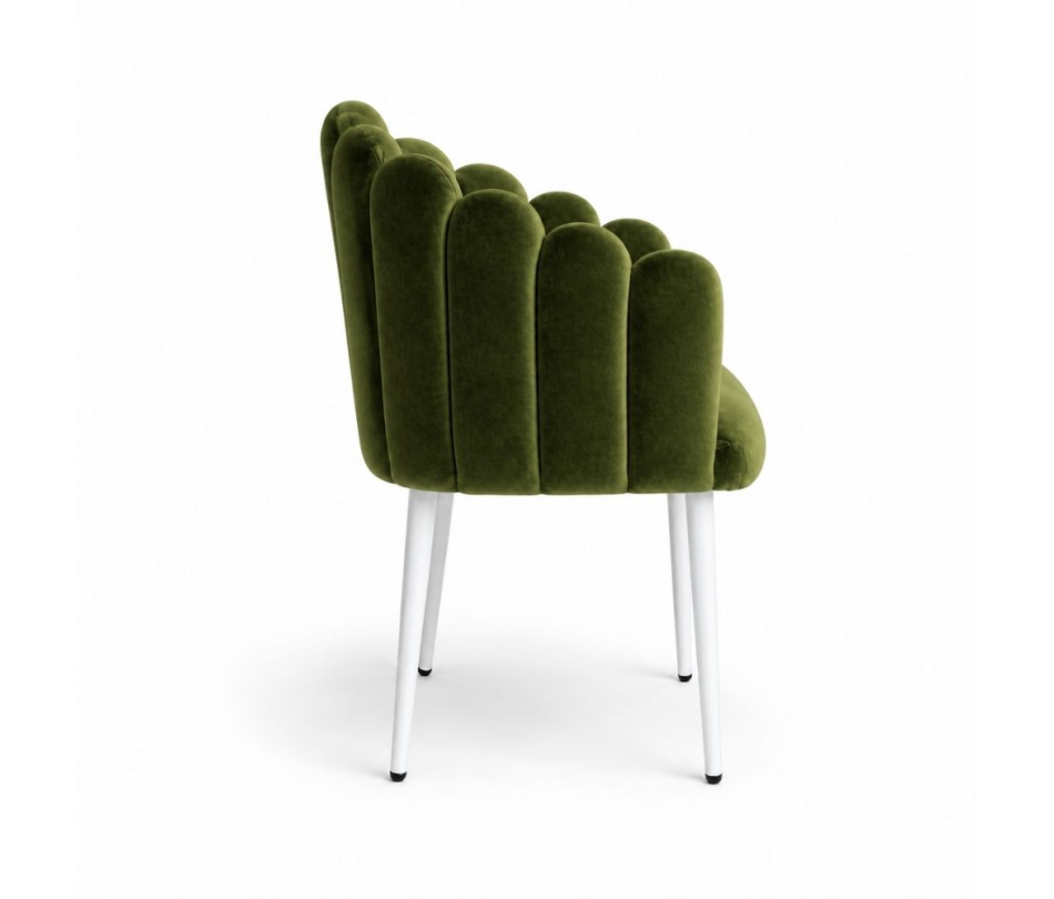 Ghế Bloom Armchair - Nhung Xanh Olive