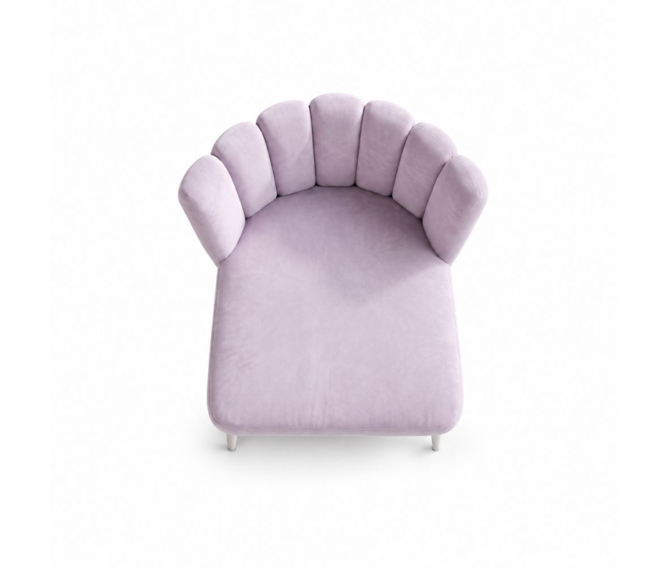 Ghế Nệm Vải Tulip - Tím Lilac