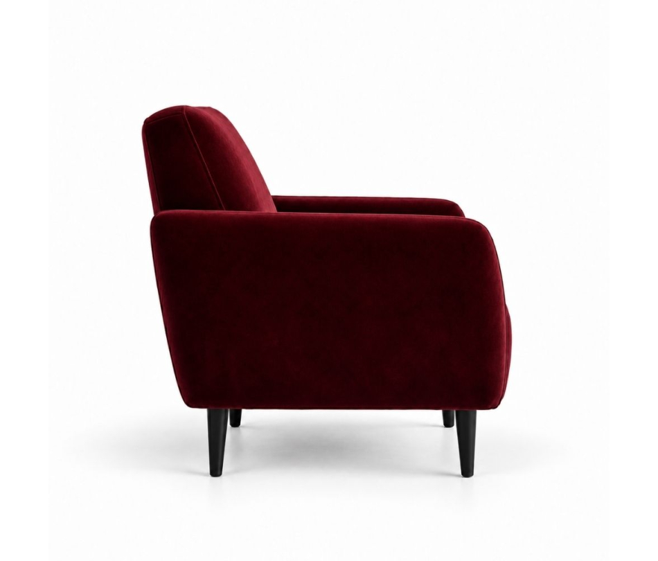 Ghế Sofa Armchair VIP - Nhung Đỏ Burgundy