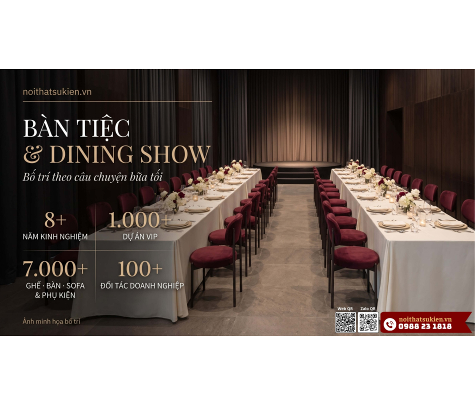 Fine dining là gì? Chef’s table, private dining khác nhau thế nào và cách bố trí bàn tiệc fine dining cho sự kiện