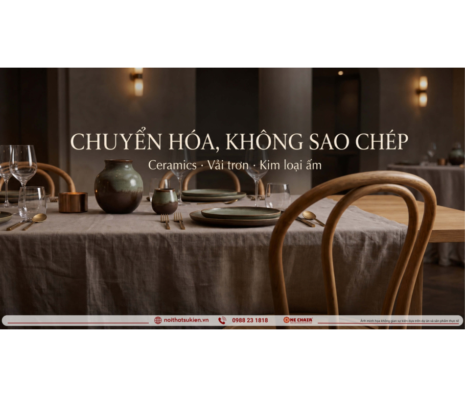 Gốm thủ công Việt vào sự kiện cao cấp: điểm nhấn tinh tế hay bày biện rối mắt?