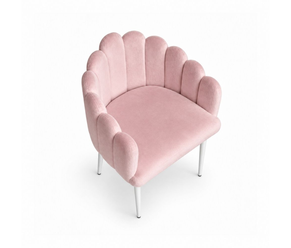 Ghế Bloom Armchair - Nhung Hồng Đào