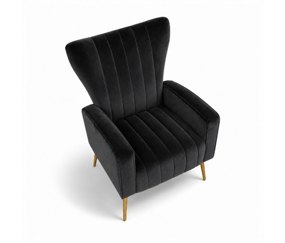 Ghế Sofa Armchair Aria - Nhung Đen