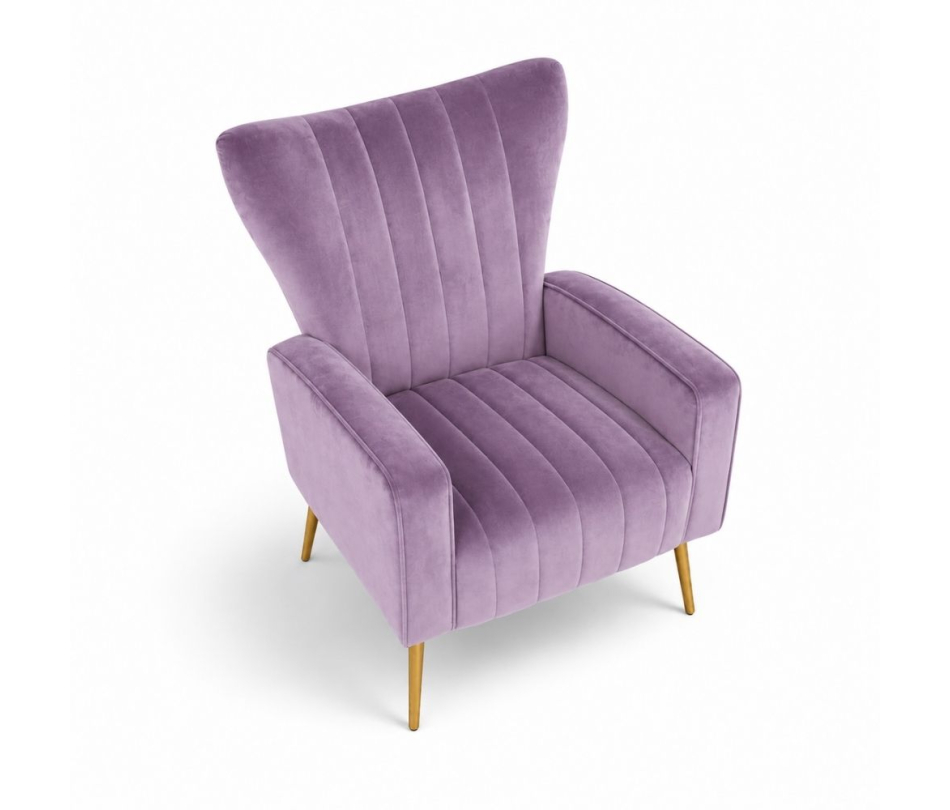 Ghế Sofa Armchair Aria - Nhung Tím Lilac