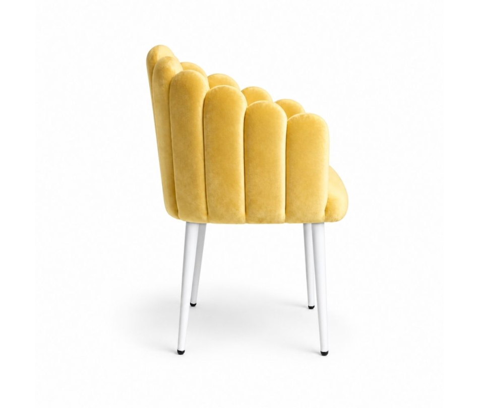 Ghế Bloom Armchair - Nhung Vàng Bơ