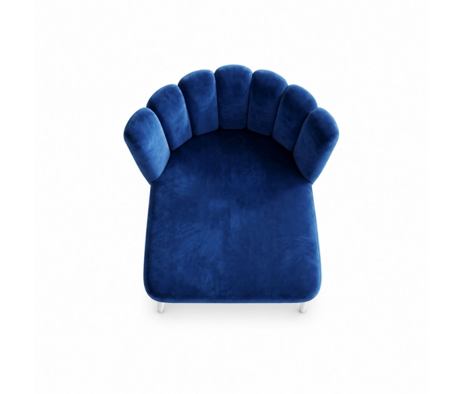 Ghế Nệm Vải Tulip - Xanh Cobalt
