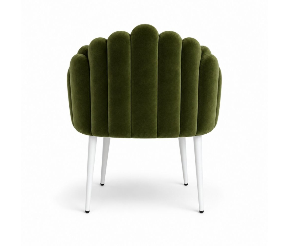 Ghế Bloom Armchair - Nhung Xanh Olive