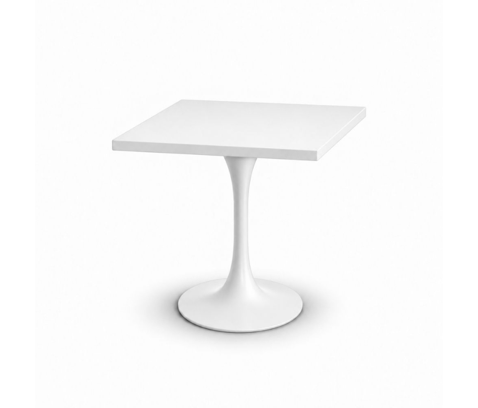 Bàn Tulip Vuông 75cm - Trắng 70x70cm