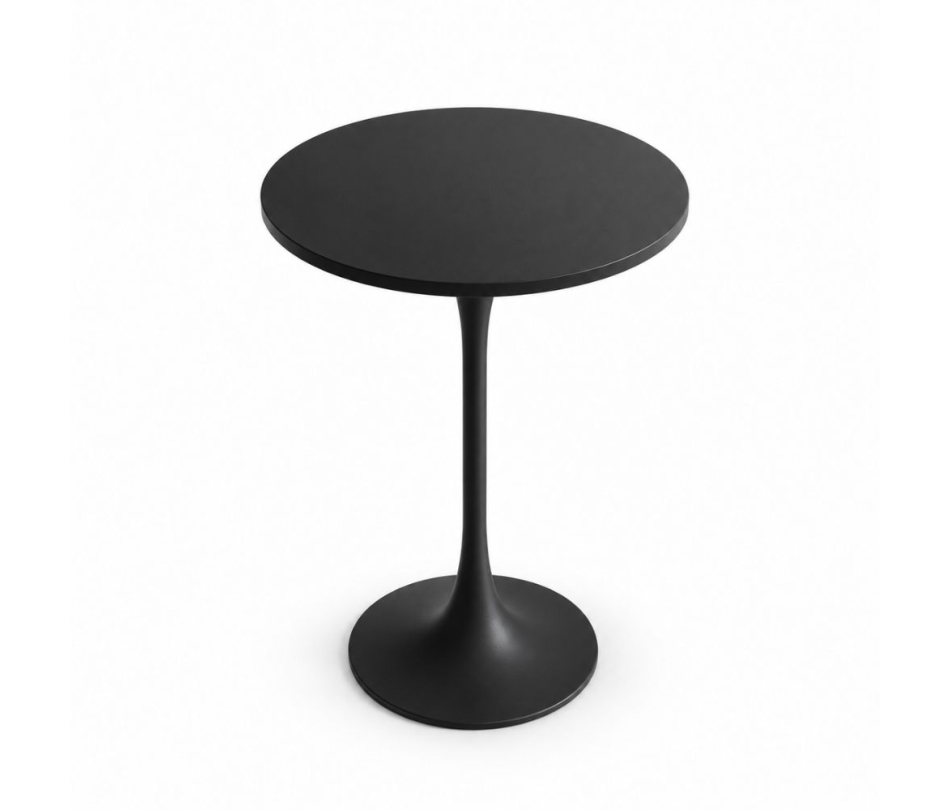Bàn Bar Tulip 110cm - Đen; Ø60cm