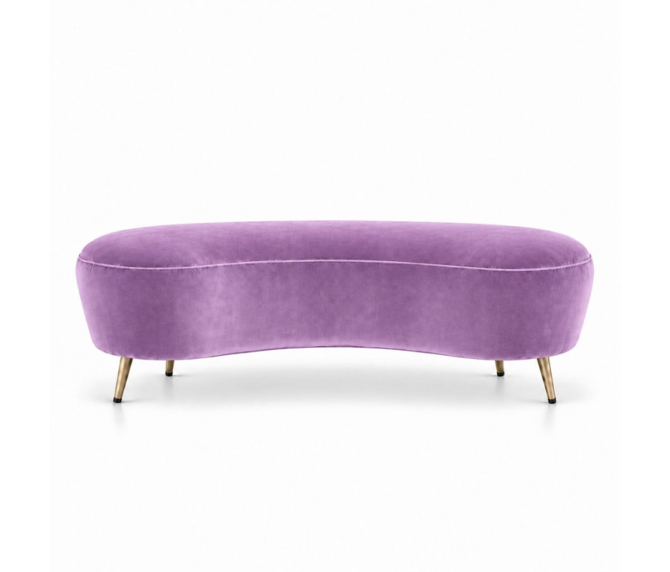 Ghế Băng Flow - Nhung Tím Lilac