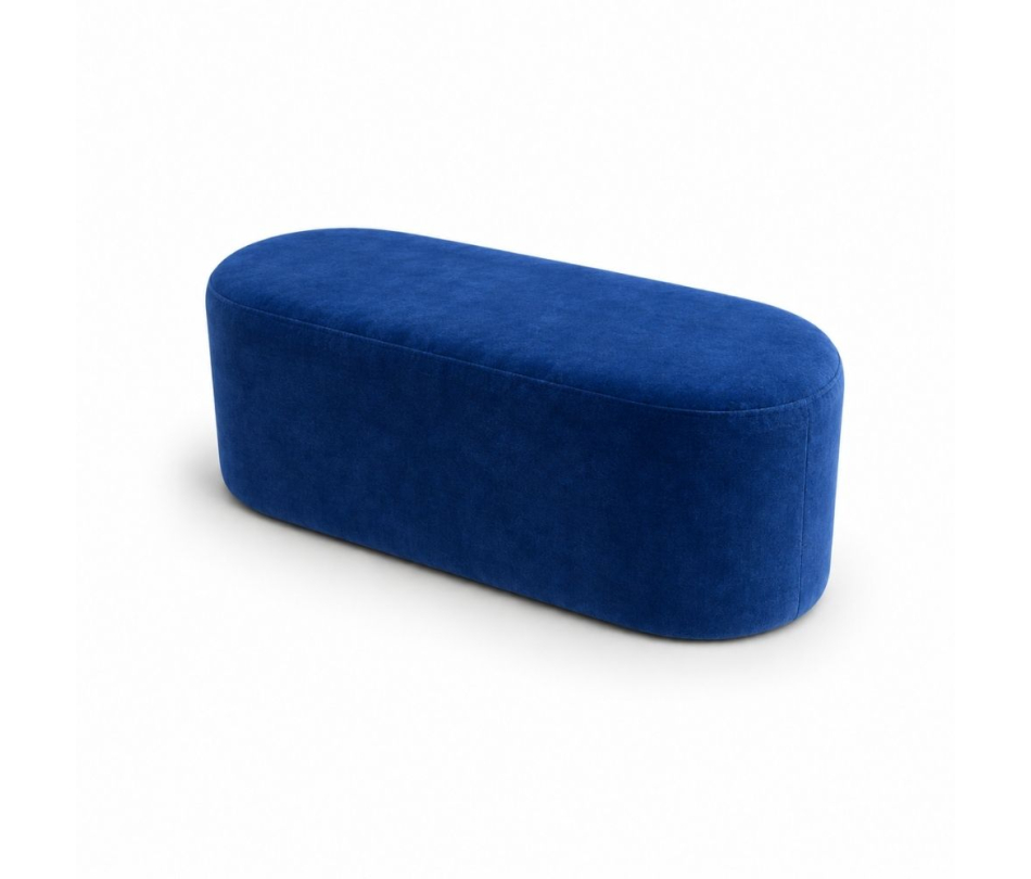 Ghế Băng Nova - Nhung Xanh Cobalt