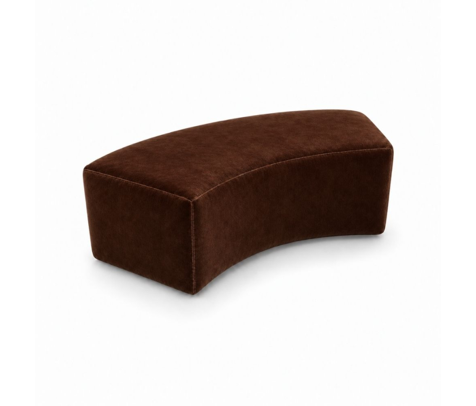Ghế Băng Wave Module - Nhung Nâu Chocolate